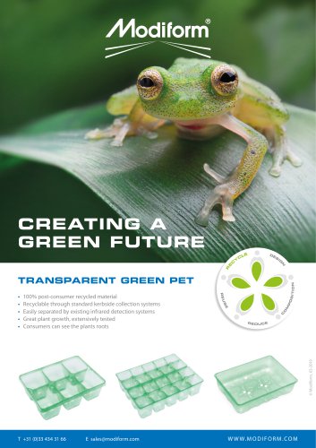 TRANSPARENT GREEN PET