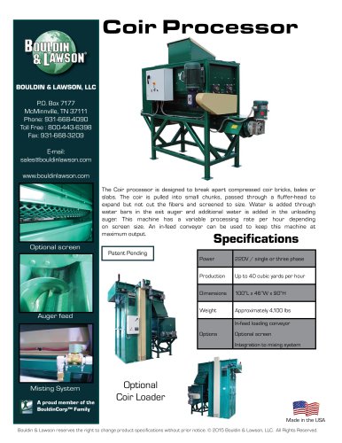 Coir Processor
