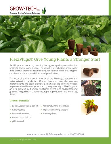FlexiPlugs® Give Young Plants a Stronger Start