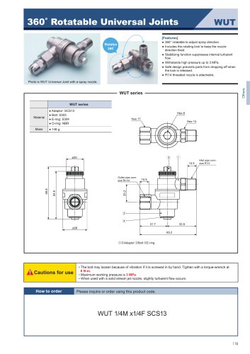 360° rotatable Universal Joints