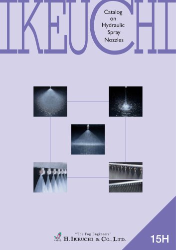 Catalog on Hydraulic Spray Nozzles