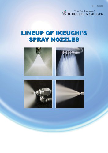 lineup of ikeuchi's spray nozzles SN-7_170130E