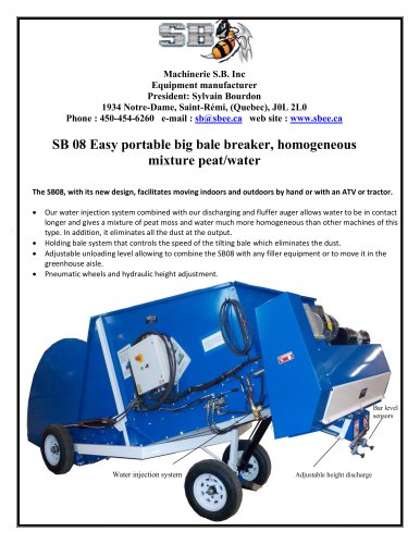 SB 08 Big bale breaker