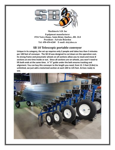 SB 10 Telescopic conveyor