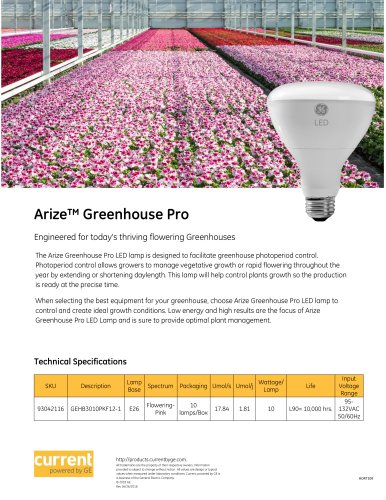 GE Arize™ Greenhouse Pro