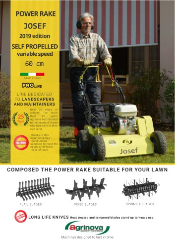 Josef self propelled power rake