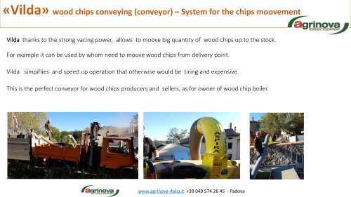 Vilda Wood chips conveyor