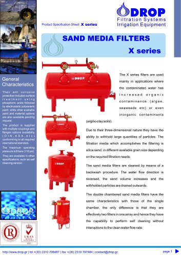 Series X, BX - Media filters