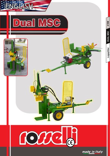 Dual MSC - Double version log splitter with combustion engine - Rosselli Snc