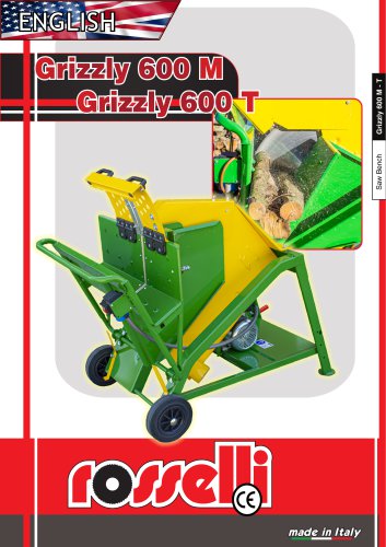 Electric wood swing saw Grizzly 600 M - Grizzly 600 T - Rosselli Snc