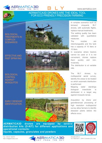 Aermatica3D Drones and Distribution Kit for farming