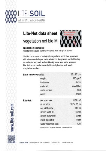 Lite-Net vegetation net bio M