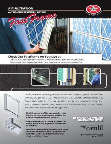 AP-67 Camfil Fast-Frame PathogenBarrier Filter