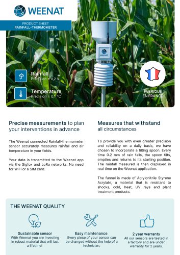 RAINFALL-THERMOMETER