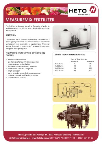 MEASUREMIX FERTILIZER