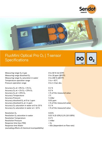 FluoMini Optical Pro O2 | T-sensor