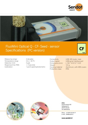 FluoMini Optical Q - CF- Seed - sensor