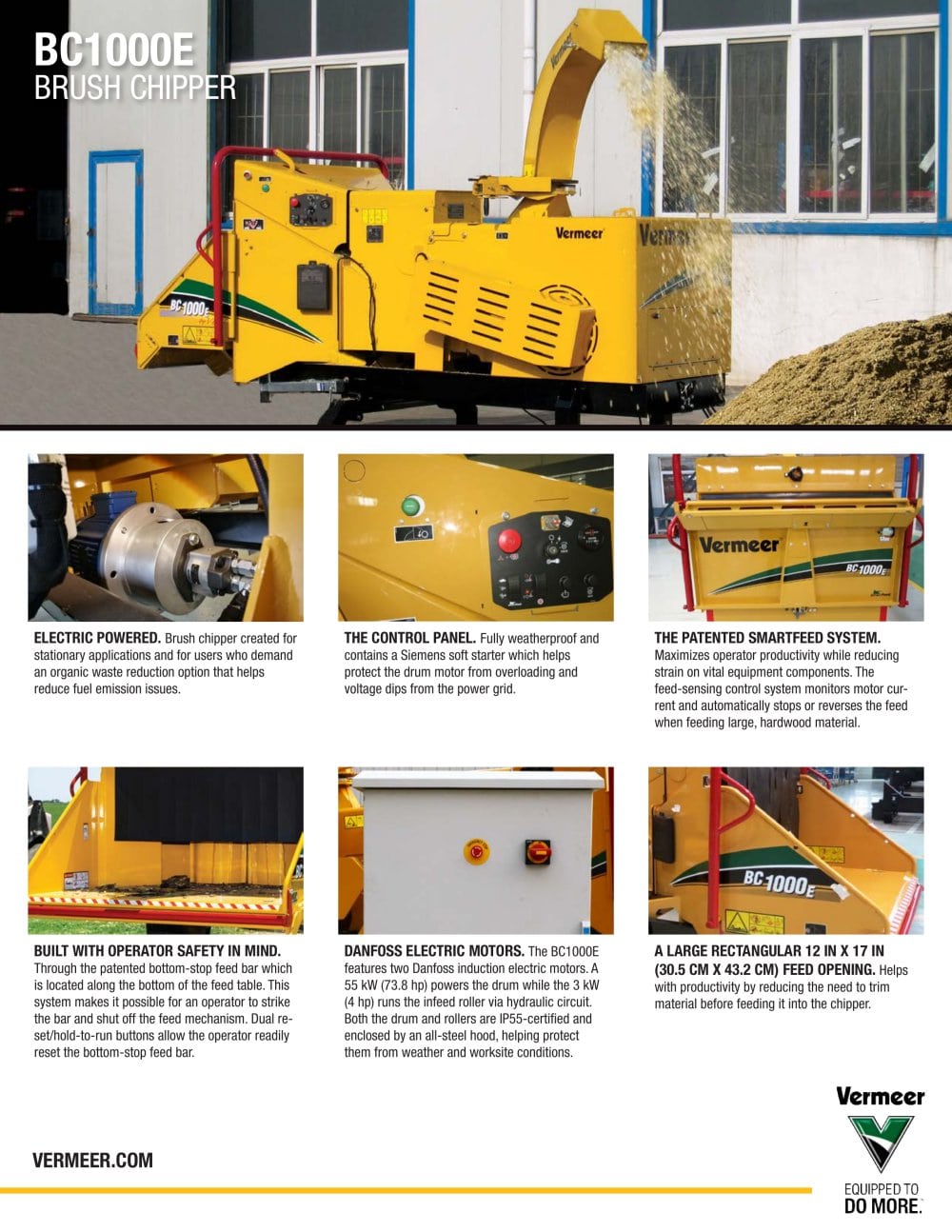 BC1000E BRUSH CHIPPER - Vermeer