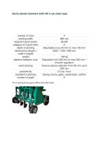 Garlic planter Garmach AGP-4R 4 row chain type