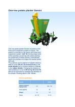 One-row potato planter Gemini