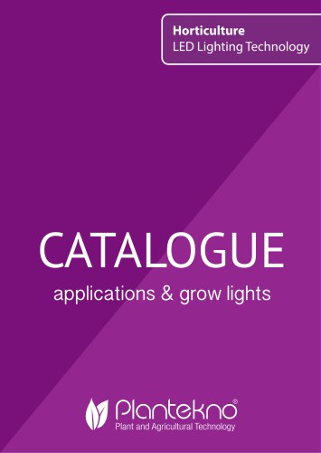 Catalogue applications & grow lights