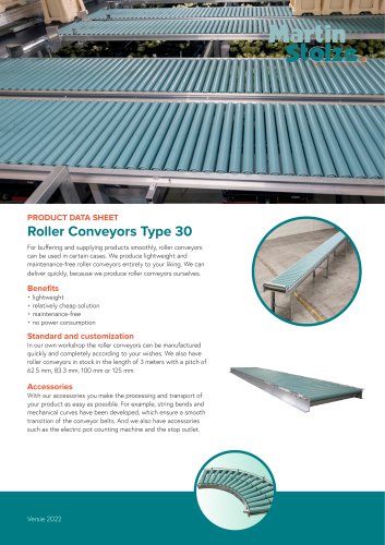 Roller conveyors