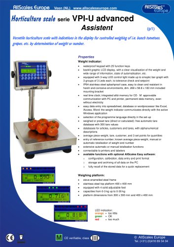 Check Scale VPI-U-Advanced-Assistent