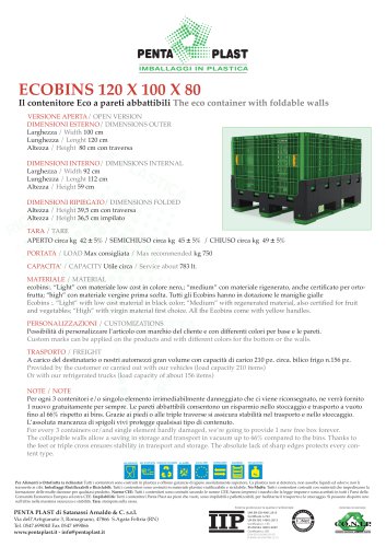 ECOBINS 120 X 100 X 80