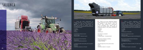 Special Machine Lavender Cutting-Harvesting SALIUNCA RIBERI