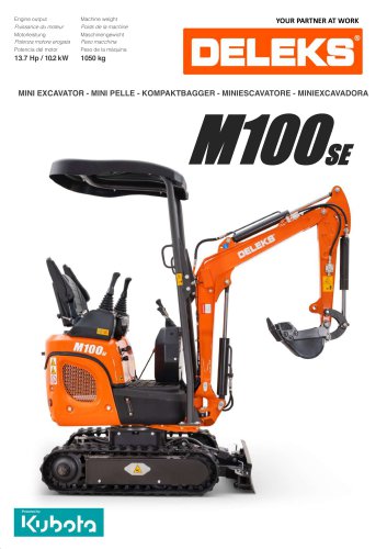 M100SE Miniexcavator