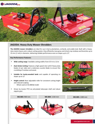 JAGODA mowers