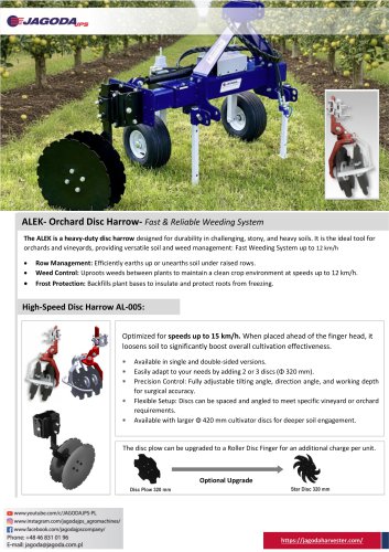 Orchard Disc Cultivator ALEK
