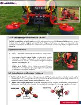 TOLA herbicide beam sprayer for blueberries
