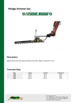 Hedge trimmer bar