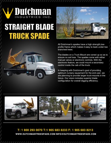 Straight Blade Truck