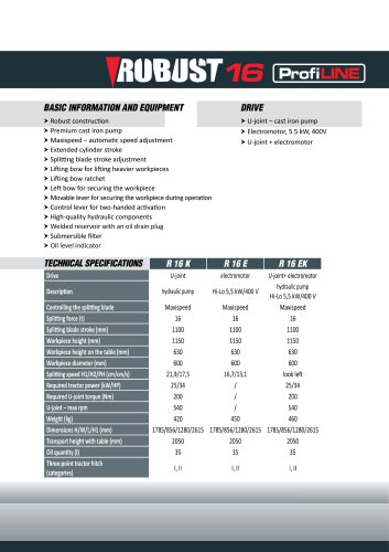 ROBUST 16 PROFILINE