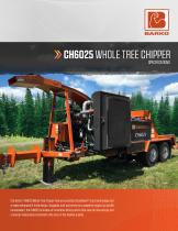 Whole tree chipper ch6025