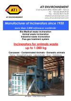 Incinerators for animal wastes