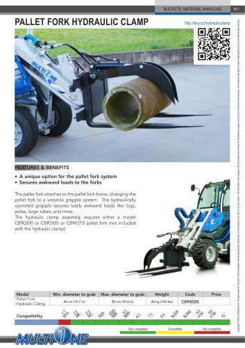 PALLET FORK HYDRAULIC CLAMP
