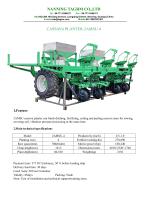 4-Row casssa tapioca planting machine