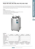 Vertical Pressure Steam Sterilizer Model: MS-V35D, MS-V50D, MS-V75D, MS-V100D