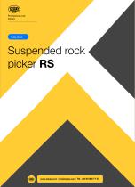 Suspended rock picker RS