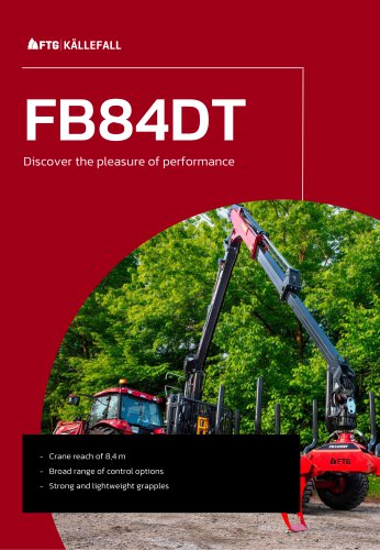 Forestry crane FB84DT
