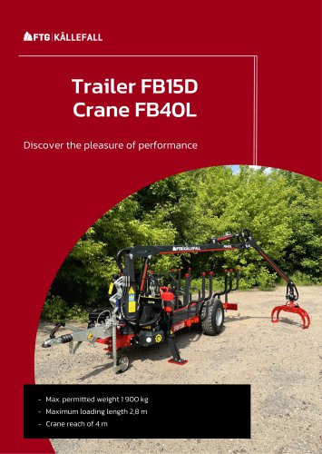 Forestry trailer FB15D