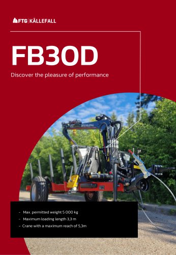 Forestry trailer FB30D