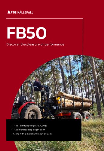 Forestry trailer FB50