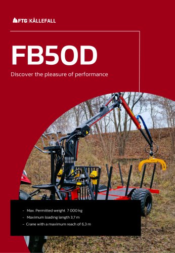 Forestry trailer FB50D