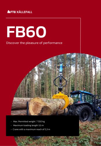 Forestry trailer FB60