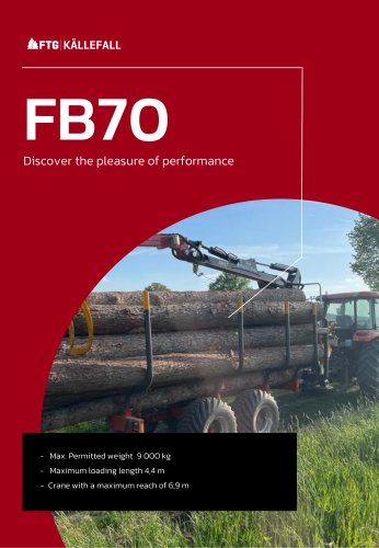 Forestry trailer FB70