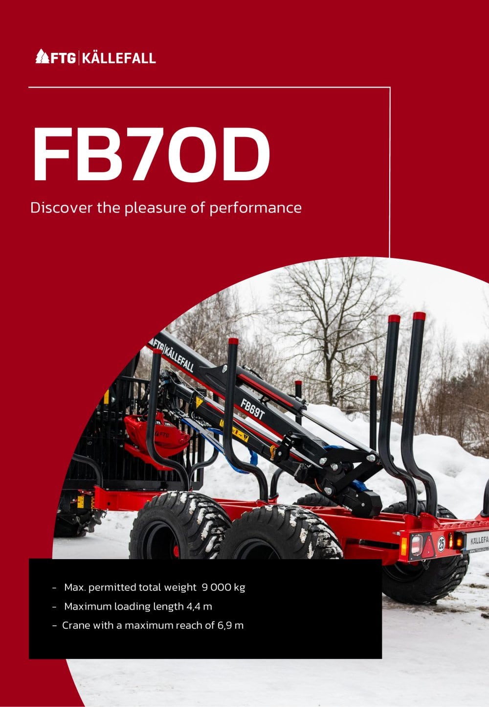 Forestry trailer FB70D - FTG | K&auml;llefall